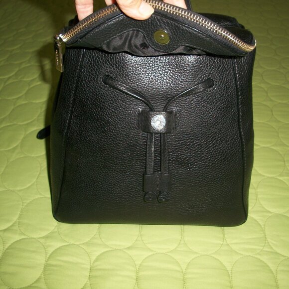 Kate Spade Leila Black Pebbled Leather Backpack/Purse main image 3